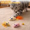 MOTIBACK Cat Toy Mice, 3-Pack with Catnip and Feathers view 4