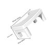 POPETPOP Toilet Stool - Non-Slip White view 2