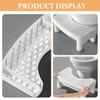 POPETPOP Toilet Stool - Non-Slip White view 3