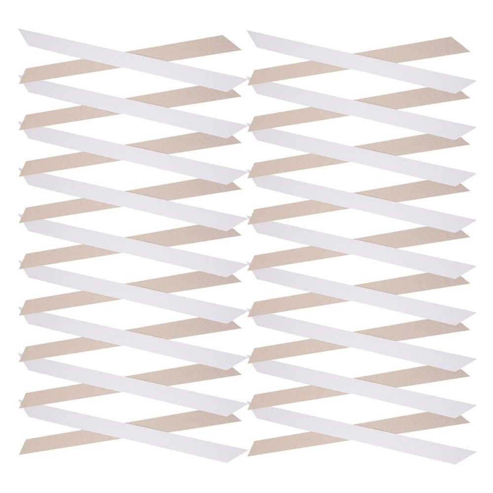 Abaodam Collar Stays, 200 Paper Inserts for Men's Dress Shirts, White