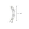 OUNONA Metal Rhinestone Shoelace Buckle, White, for Sneakers view 2