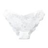 Women's Cute Lace Panties with Bow Trim, Low-Rise, White, XL view 1