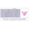 Women's Cute Lace Panties with Bow Trim, Low-Rise, White, XL view 2