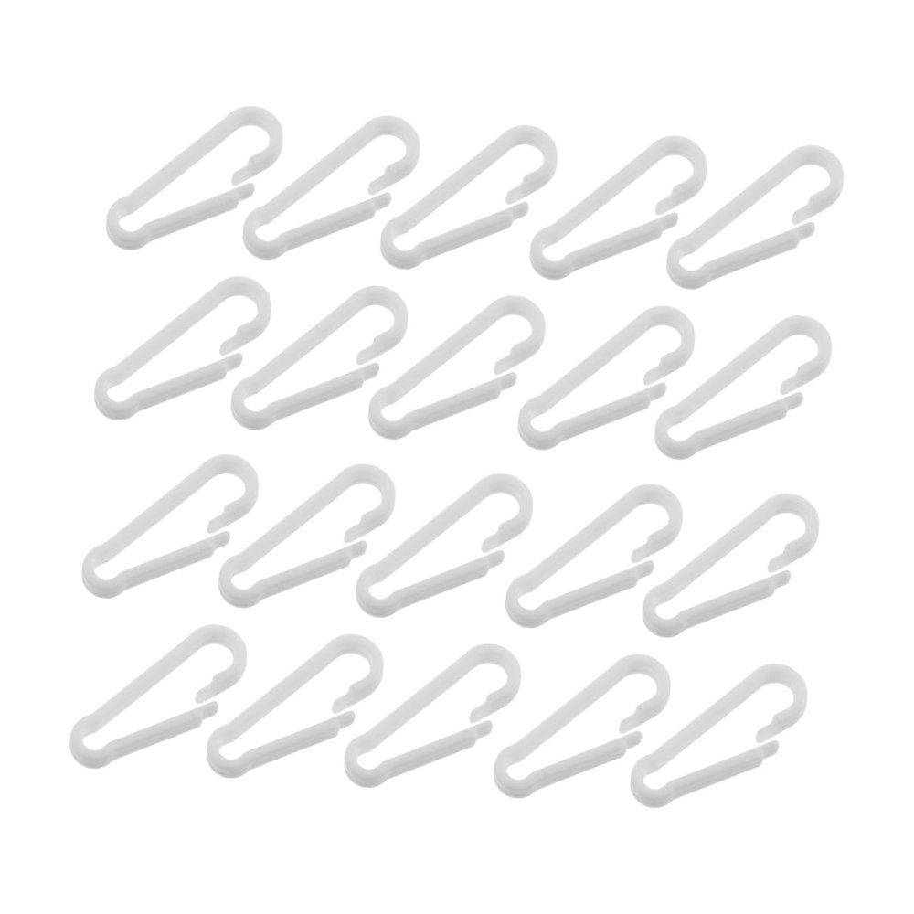 Plastic Mask Strap Hooks, 130 Pieces