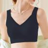 Women's Warming, Muscle-Lifting Mesh Underwear Bra, Wire-Free, Adjustable, Soft Support, Comfortable, Black, XXL view 2