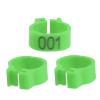 AMONIDA Durable Reusable 8mm Numbered Plastic Pigeon Leg Bands - 100 pcs view 2