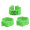 AMONIDA Durable Reusable 8mm Numbered Plastic Pigeon Leg Bands - 100 pcs view 3