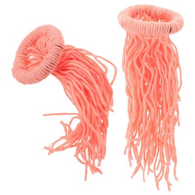 TOGEVAL 4-Pack Cotton Spawning Mops for Fish Eggs, Pink