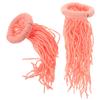 TOGEVAL 4-Pack Cotton Spawning Mops for Fish Eggs, Pink view 1