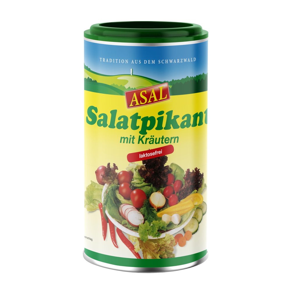 Asal Salatpikant Salad Seasoning – Fresh Dressing in No Time, Vegan, Lactose-Free, Celery-Free, Intense Herb Flavor, for All Types of Salads (720 g)