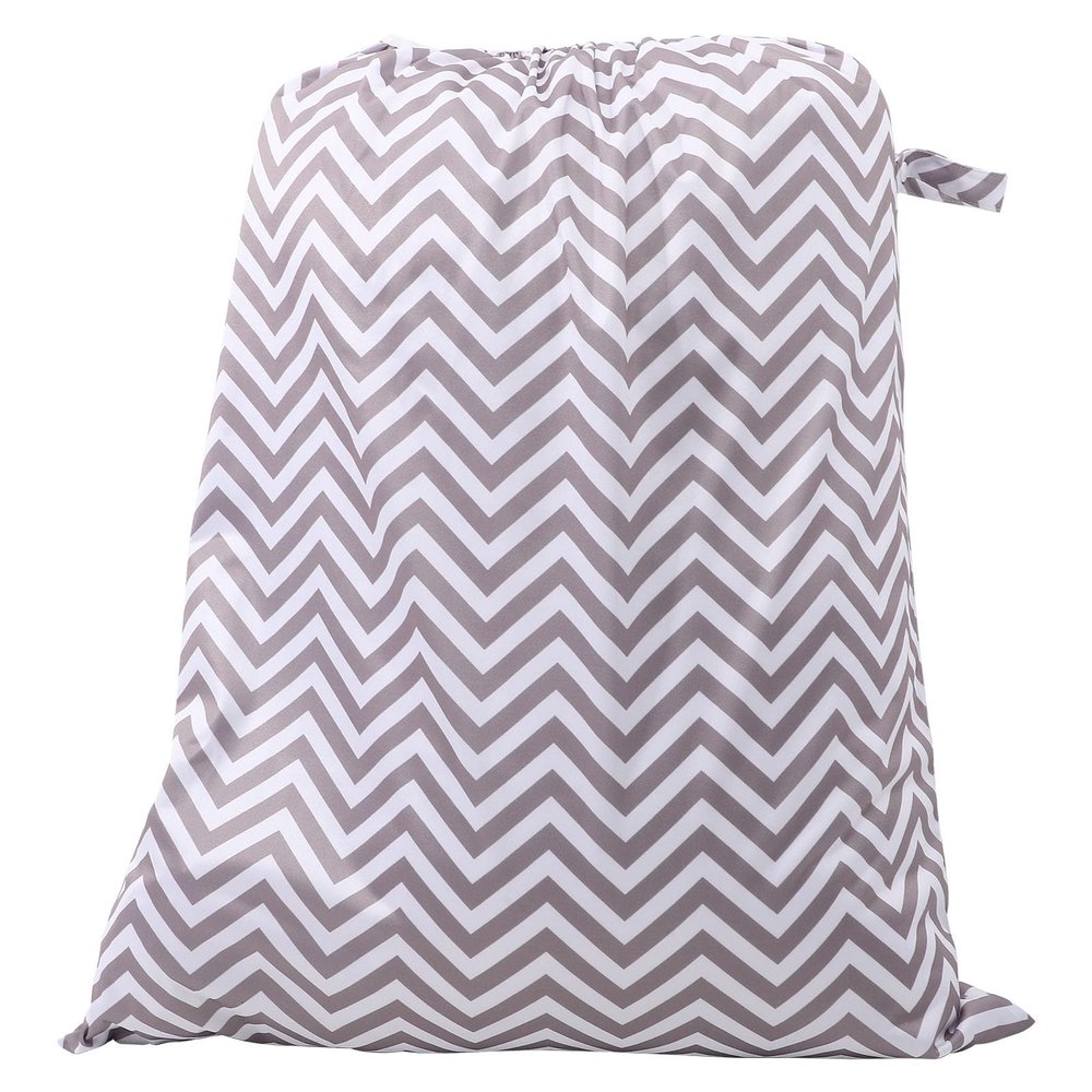Mikikit Reusable Diaper Wet Bag with Elastic Edge, PU