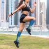 DUWAA South Dakota Compression Socks for Men and Women, Athletic Crew Socks, Black, One Size view 2