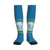DUWAA South Dakota Compression Socks for Men and Women, Athletic Crew Socks, Black, One Size view 4