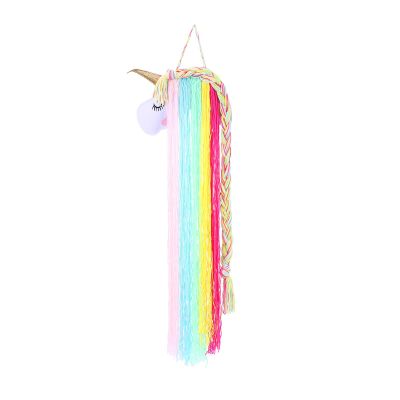 Mipcase Girls' Hair Clip Holder with Colorful Yarn Tassels