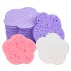 Facial Cleansing Sponges, 30 Pieces, Natural Flower Shape view 1