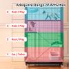 4-Tier Cat Cage with Litter Tray, Wheels, and 3 Doors view 3