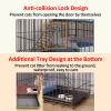 4-Tier Cat Cage with Litter Tray, Wheels, and 3 Doors view 4