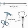 qjuwhua 160 cm Flexible Drain Claw Grabber, Blue view 2