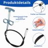 qjuwhua 160 cm Flexible Drain Claw Grabber, Blue view 4