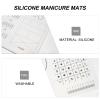 POPETPOP 2-Piece Black Silicone Nail Art Practice Mat Set view 4