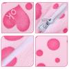 Mikikit Pink Coral Fleece Nail Hand Rest with Removable Cover view 3