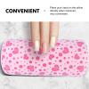 Mikikit Pink Coral Fleece Nail Hand Rest with Removable Cover view 4
