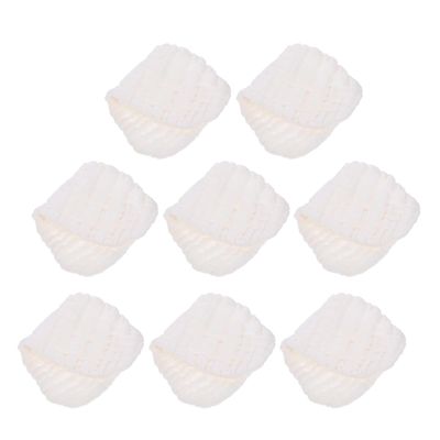 UKCOCO 8-Count Reusable Breathable Cotton Cloth Diaper Inserts for Newborns, Multilayer Washable Inserts