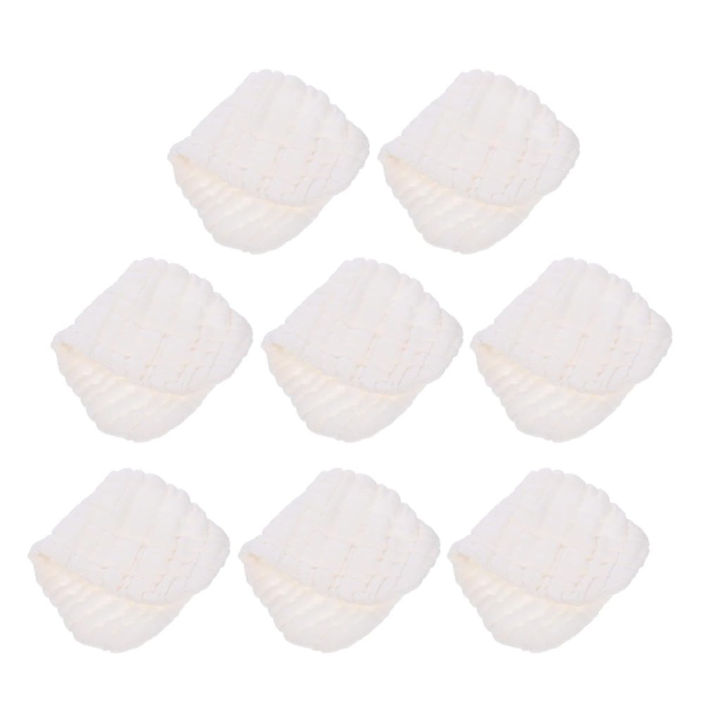UKCOCO 8-Count Reusable Breathable Cotton Cloth Diaper Inserts for Newborns, Multilayer Washable Inserts