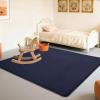 Stqyeiw Baby Play Mat, 160 x 180 cm, Dark Blue, 2 cm Thick view 1