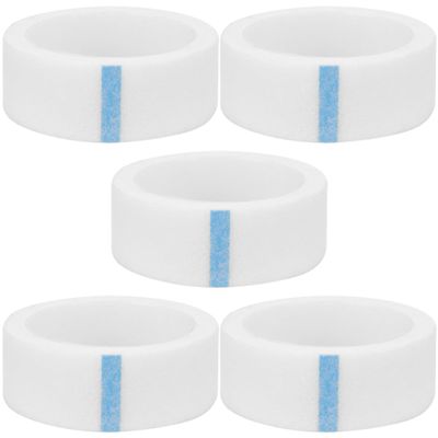iplusmile 5-Roll Self-Adhesive Eyelash Extension Tape, 1.2 cm Wide, Breathable Nonwoven, White, 4.3 m per Roll