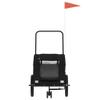 Nqyjm Bike Trailer for Dogs, Black, Oxford Fabric and Iron, for Dogs and Cats LH98939 view 4
