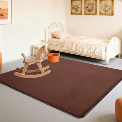 Stqyeiw Baby Play Mat 70 x 130 cm, Brown, 2 cm Thick