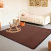 Stqyeiw Baby Play Mat 70 x 130 cm, Brown, 2 cm Thick view 1