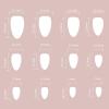 24-Piece Cherry Almond Acrylic Press-On Nails for Women view 4