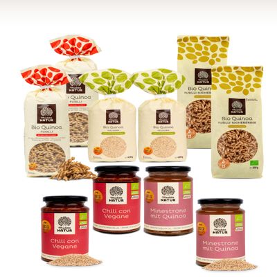 Mudda Natur Organic Quinoa Favorites Set, 10-Piece, Vegan, Gluten-Free