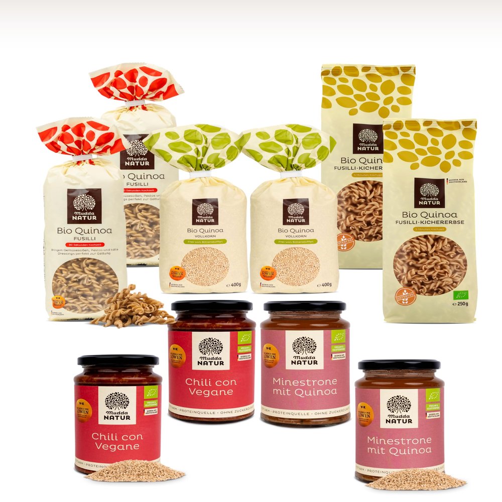 Mudda Natur Organic Quinoa Favorites Set, 10-Piece, Vegan, Gluten-Free