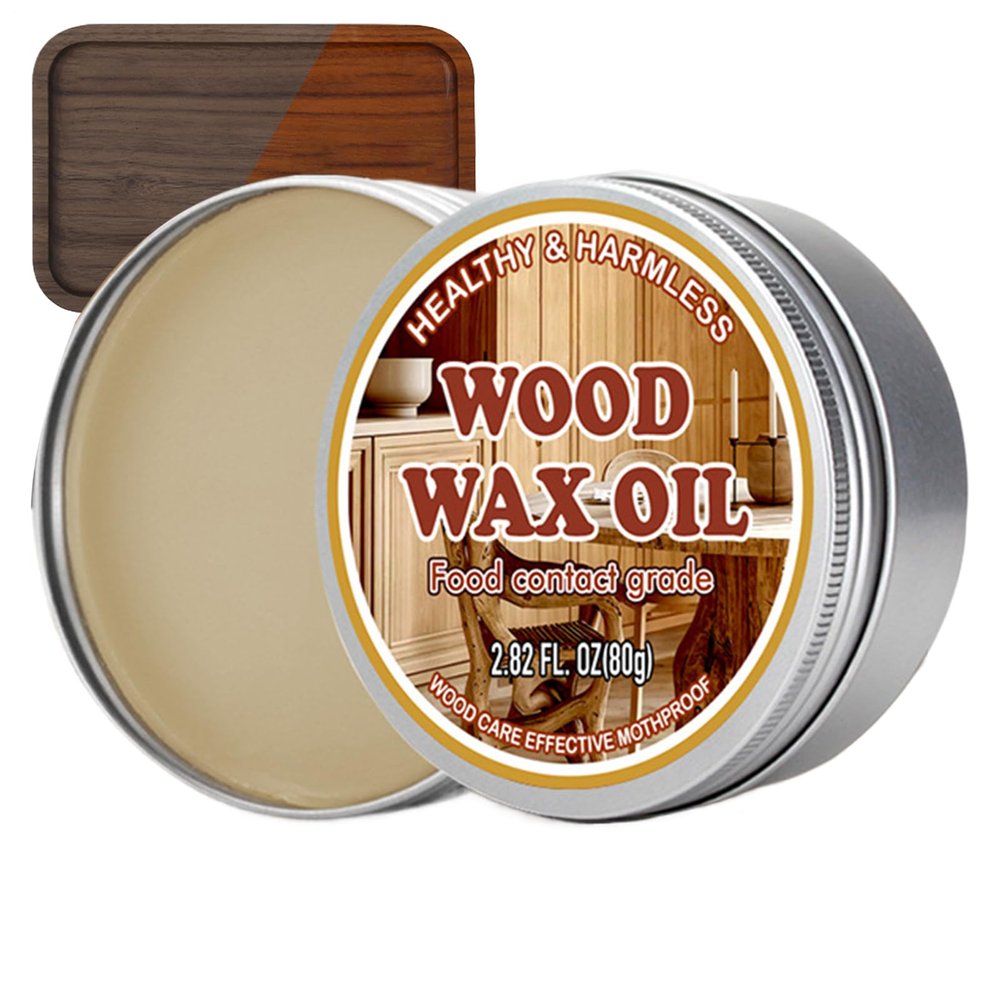 Cutting Board Care Wax, Wood Care Balm with Beeswax-Oil Blend, 80 g