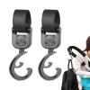 Stroller Hooks for Bags and Organizer with Cartoon Bear Hanger view 1