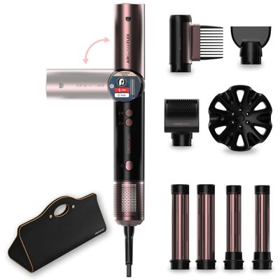 Cecotec AirGlisse 8-in-1 Flex Black Multifunctional Air Styler, 1,400 W