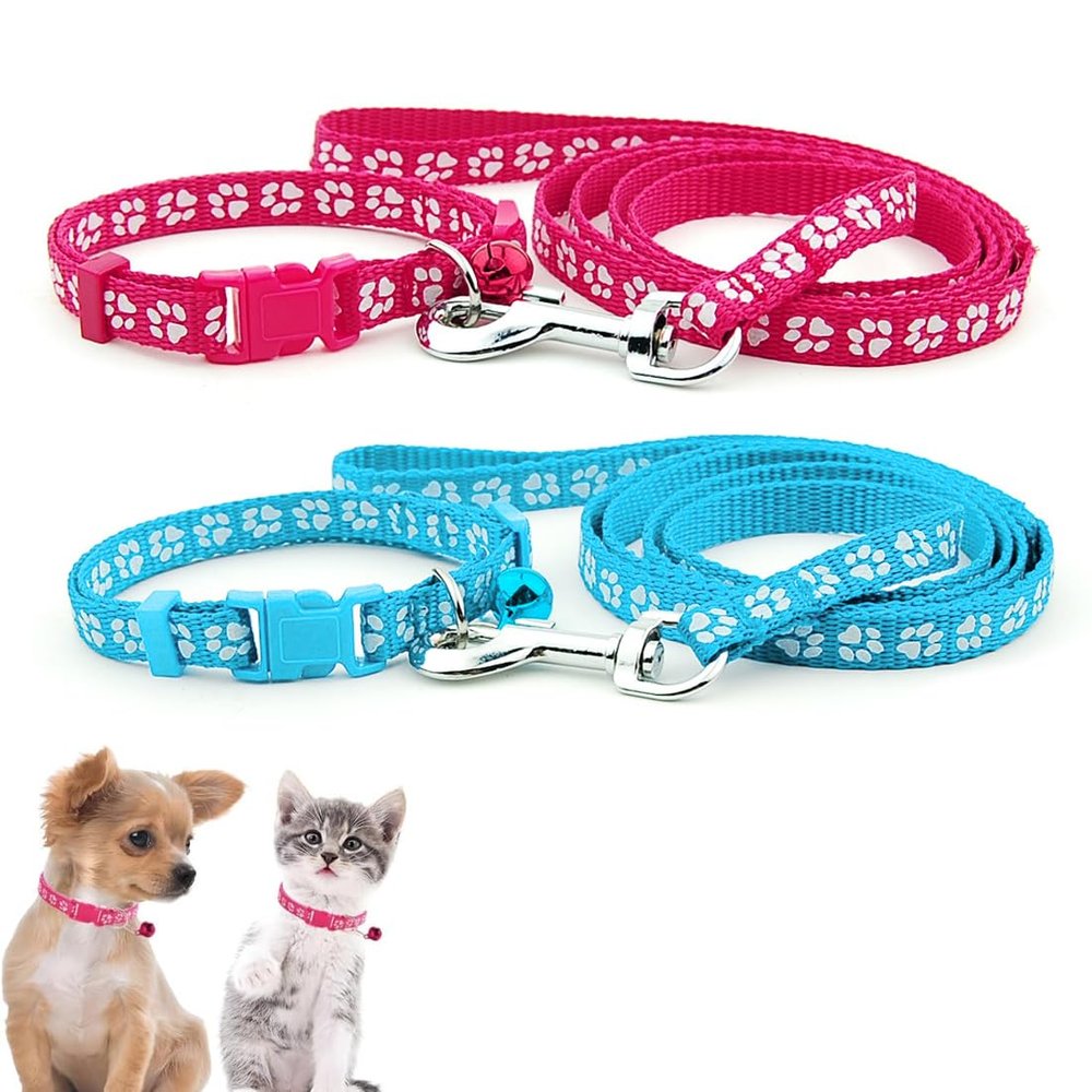 UIEXEA 2-Piece Puppy Collar and Leash Set