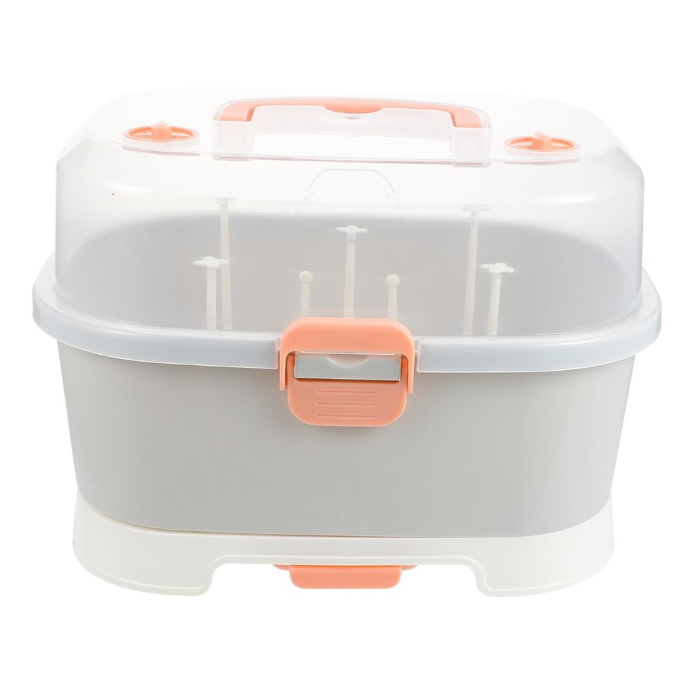 Abaodam Large PP Portable Baby Bottle Storage Box
