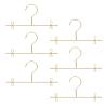 POPETPOP 6-Piece Small Gold Iron Doll Clothes Hangers, 120 mm view 1