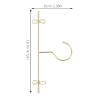 POPETPOP 6-Piece Small Gold Iron Doll Clothes Hangers, 120 mm view 2