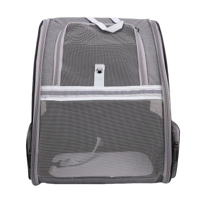 Greensen Foldable Breathable Pet Carrier with Padded Ergonomic Shoulder Straps for Cats and Dogs, Gray