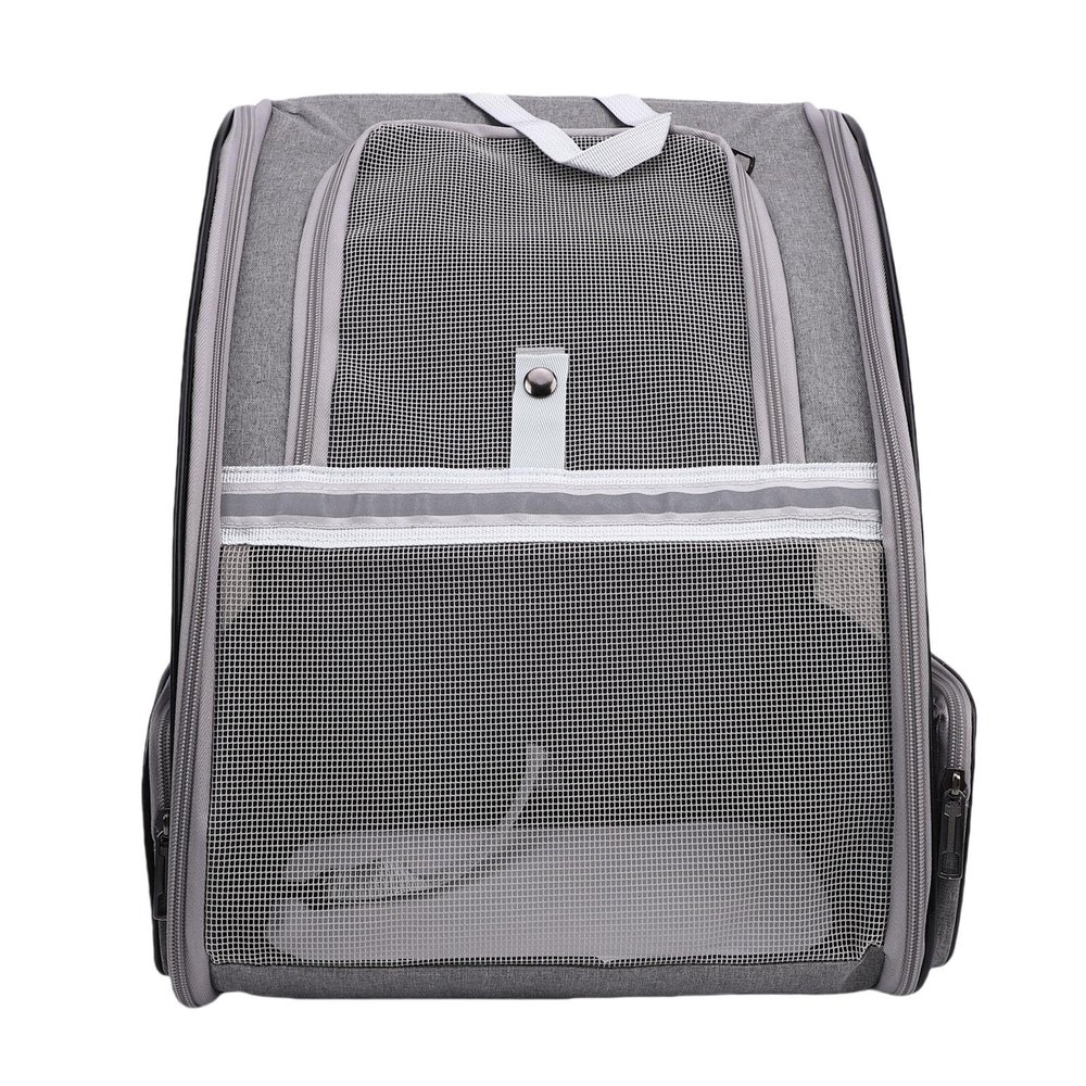 Greensen Foldable Breathable Pet Carrier with Padded Ergonomic Shoulder Straps for Cats and Dogs, Gray