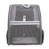 Greensen Foldable Breathable Pet Carrier with Padded Ergonomic Shoulder Straps for Cats and Dogs, Gray view 1