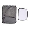 Greensen Foldable Breathable Pet Carrier with Padded Ergonomic Shoulder Straps for Cats and Dogs, Gray view 3