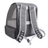 Greensen Foldable Breathable Pet Carrier with Padded Ergonomic Shoulder Straps for Cats and Dogs, Gray view 4