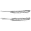 Mobestech Rhinestone Hair Clips, 2-Piece Set, Silver Glitter Clips for Women and Girls view 1