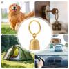 Door Handle Bells, Small Antique-Style Brass Bell view 4
